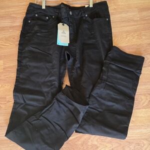 PRANA Kara Black Jeans Size 16 Stretch Organic Cotton Blend NWT $89